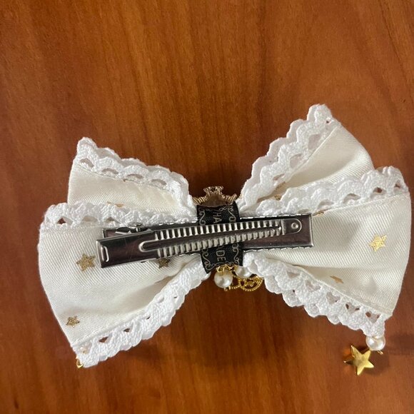 Women's Gold and White Hair-accessories - Picture 2 of 2